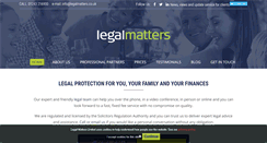 Desktop Screenshot of legalmatters.co.uk